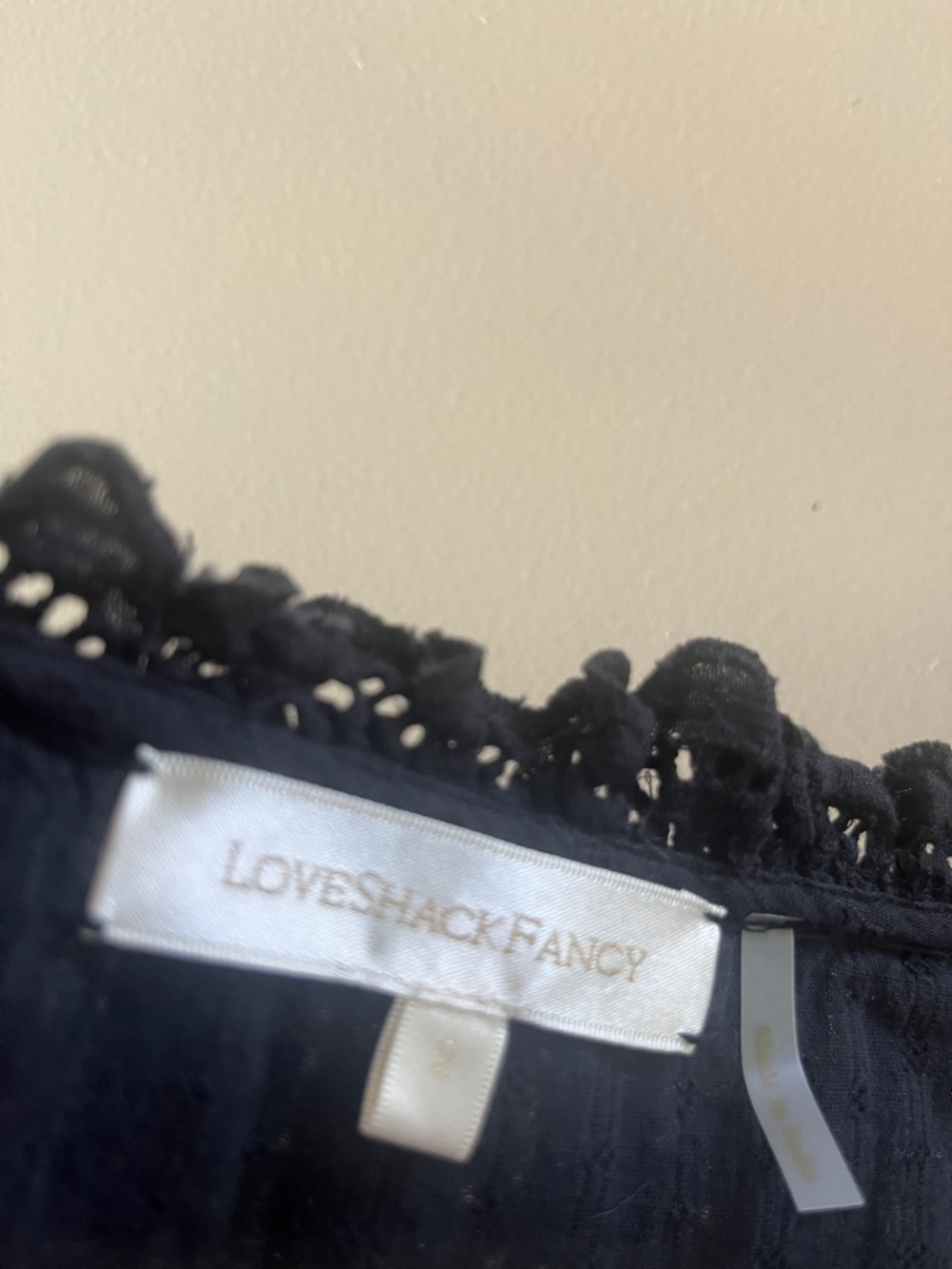 LOVESHACKFANCY Georgie Embroidered Eyelet Bustier Top Sz 2 - Picture 6 of 9